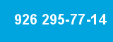 926 295-77-14 926 295-77-14